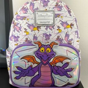 NWT 2025 Disney Parks Figment Holographic Loungefly Bag
